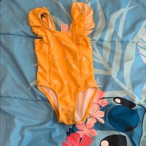 Girls Cat & Jack Sunny Yellow Swimsuit